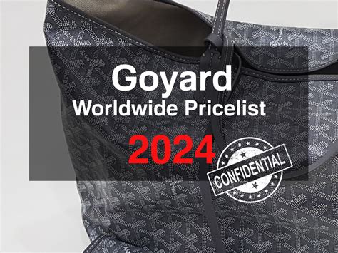 goyard quanto costa|goyard bag price in paris.